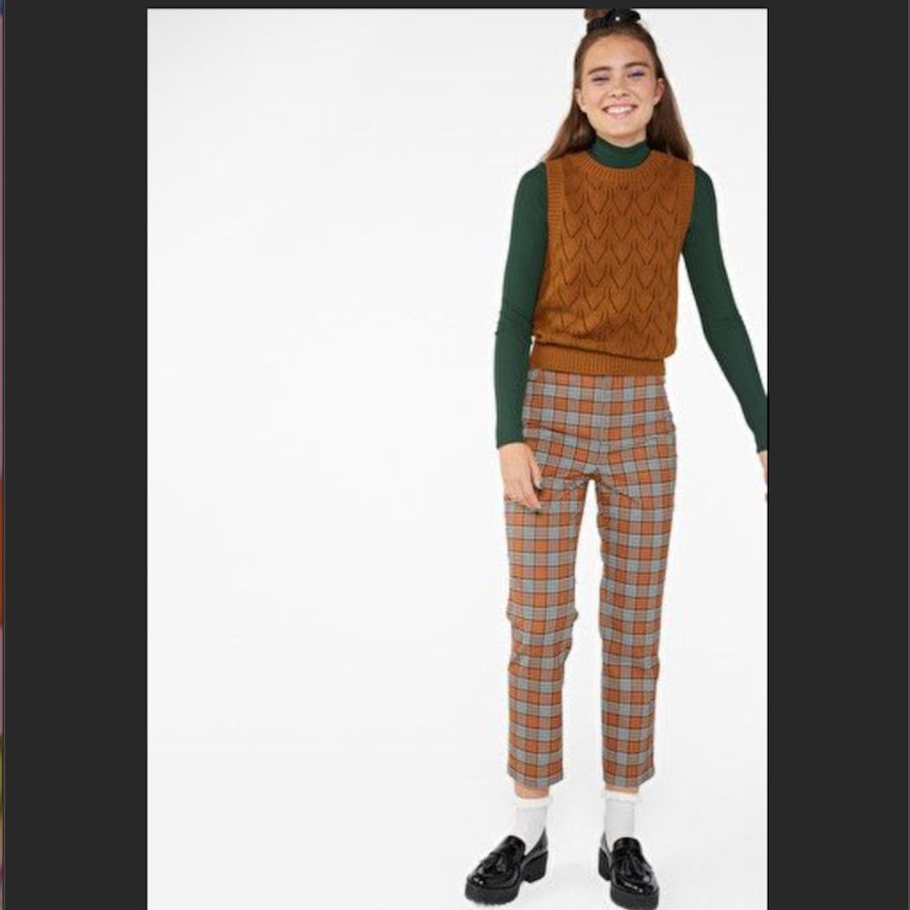 NWOT ASOS Brown Monki Cotton Knit Vest XL